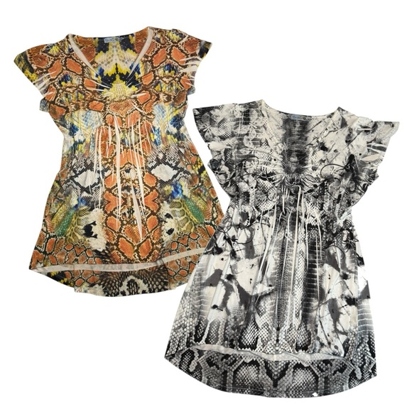 Unity World Wear Tops - Unity World Wear Short Sleeve Shirt Blouse Bundle Size XL